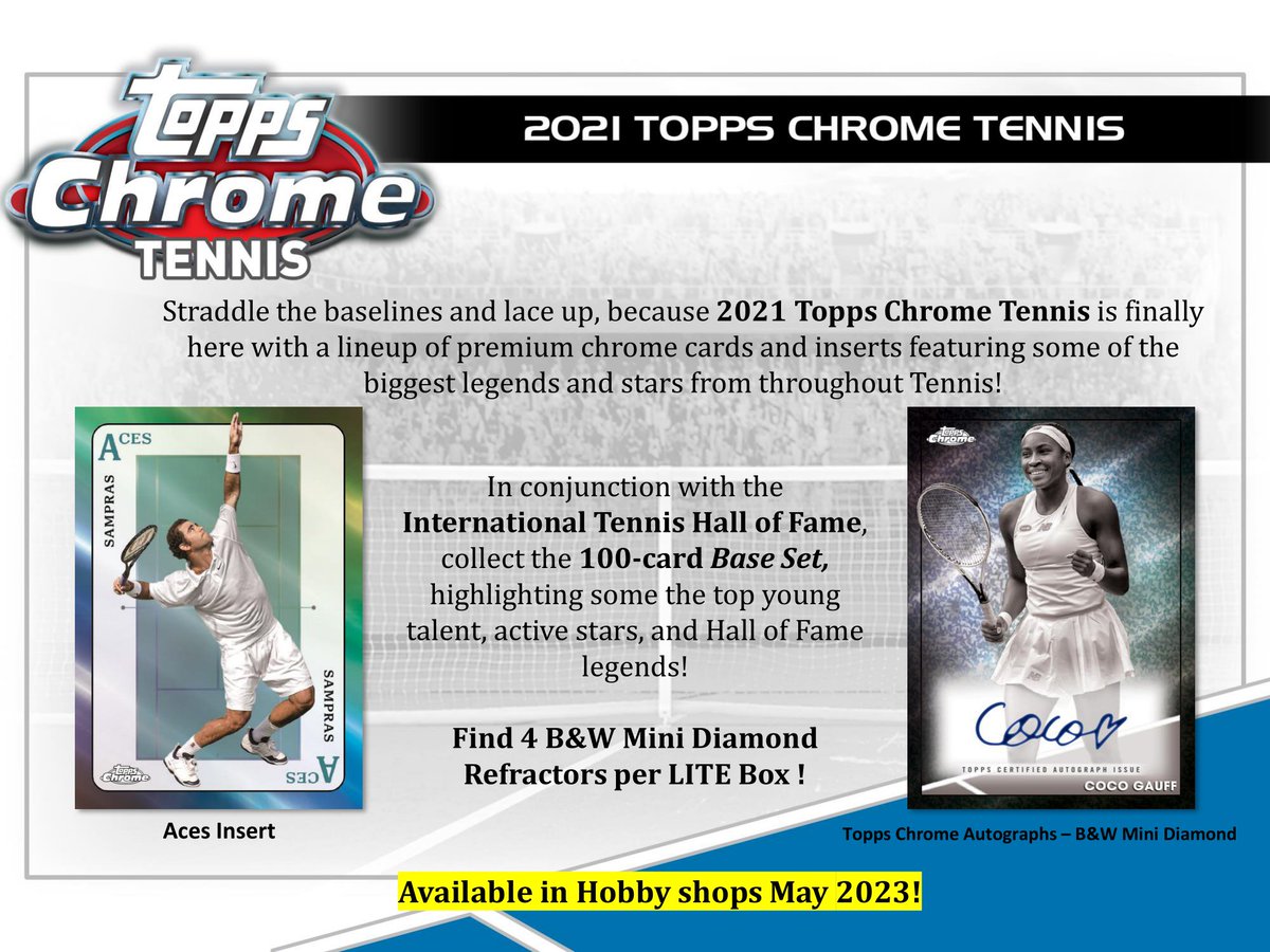 ミント本部 スポーツトレカ＆TCGショップ on Twitter "2023年5月以降発売予定 🎾2021 TOPPS CHROME