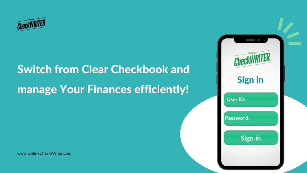 VariousPayments's tweet photo. Switch from the outdated Clear Checkbook. Start using https://t.co/hCSGjLS3Nw for extended features and easiness. Sign up today.

Learn more:  https://t.co/FVFY65NGvq

#ClearCheckbook #ClearCheckbookLogin https://t.co/yszphxmsfO