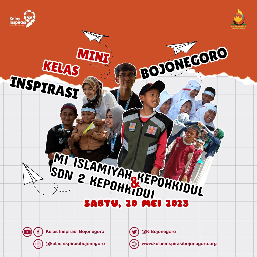 KIBojonegoro's tweet photo. Mini Kelas Inspirasi Bojonegoro 9

Yuk yuk yuk ramaikan https://t.co/YhLGkA9o6i