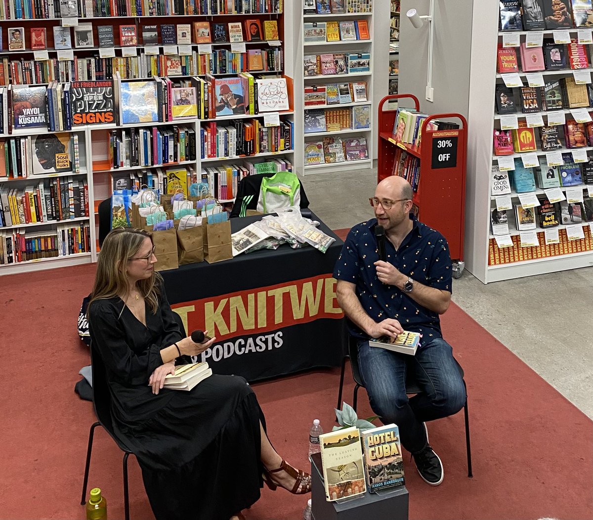 Stephanie Grace Loleng (@stephloleng) on Twitter photo Great reading and discussion at <a href="/ptknitwear/">P&T Knitwear | Books and Podcasts</a>. So happy to catch up with my <a href="/StonecoastMFA/">Stonecoast MFA</a> mentor and friend <a href="/hamburger_aaron/">Aaron Hamburger 🇺🇦</a>. Inspired to keep working on my own book when I go to events like these. Btw, pick up a copy of Hotel Cuba 🌴 Great reading and discussion at <a href="/ptknitwear/">P&T Knitwear | Books and Podcasts</a>. So happy to catch up with my <a href="/StonecoastMFA/">Stonecoast MFA</a> mentor and friend <a href="/hamburger_aaron/">Aaron Hamburger 🇺🇦</a>. Inspired to keep working on my own book when I go to events like these. Btw, pick up a copy of Hotel Cuba 🌴