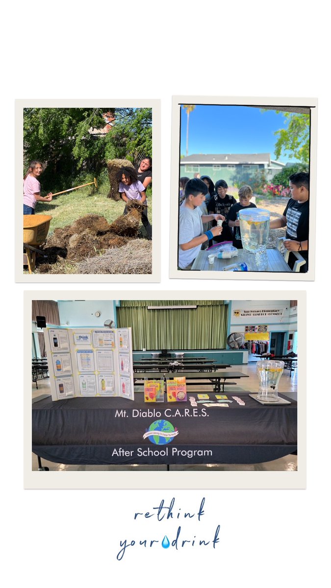 Rethink your Drink day! We had a great time working in our school gardens and drinking orange and mint water! Mint was from our school garden! #rethinkyourdrink @SunTerraceSTEM @nicolecareselp