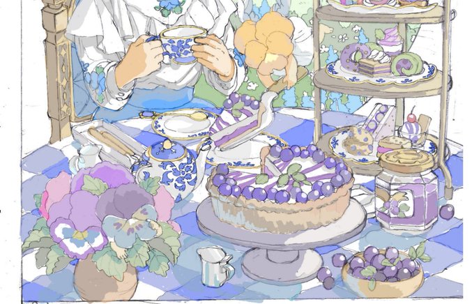 「holding sweets」 illustration images(Latest)