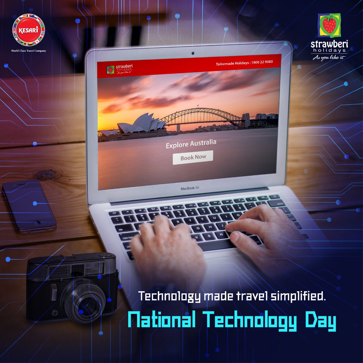 kesariselect's tweet image. Just like science and technology brings new ideas, Strawberi Holidays innovates travel with luxurious tailor-made package tours. So that you can travel as you like it. 

#StrawberiHolidays #KesariTours #Travel #AsYouLikeIt #Tech #NationalTechnologyDay
