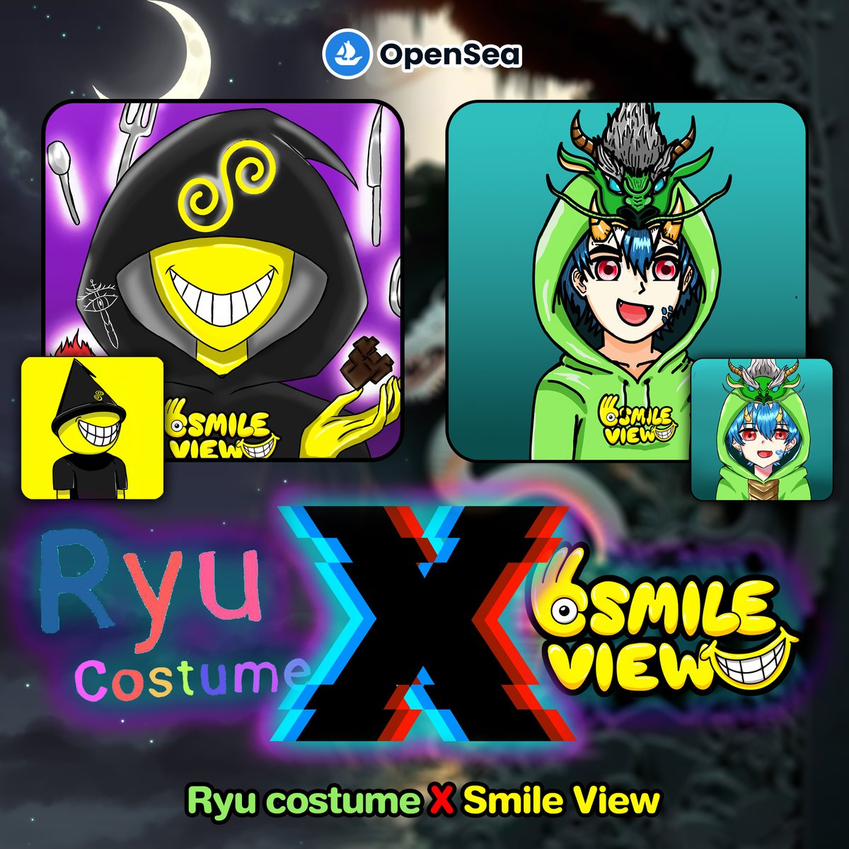 Emoticon555's tweet photo. Ryu costume X Smile View
It's a project collaboration. my first time

Available on : https://t.co/z83IMqEphY

#NFTartist #NFT #NFTs #nftcollection #nftthailand #nftthai #NFTcollector #smileview #opensea #emo #emoticon #ryu #ryucostume #collaborations https://t.co/wAZcE4X7WA