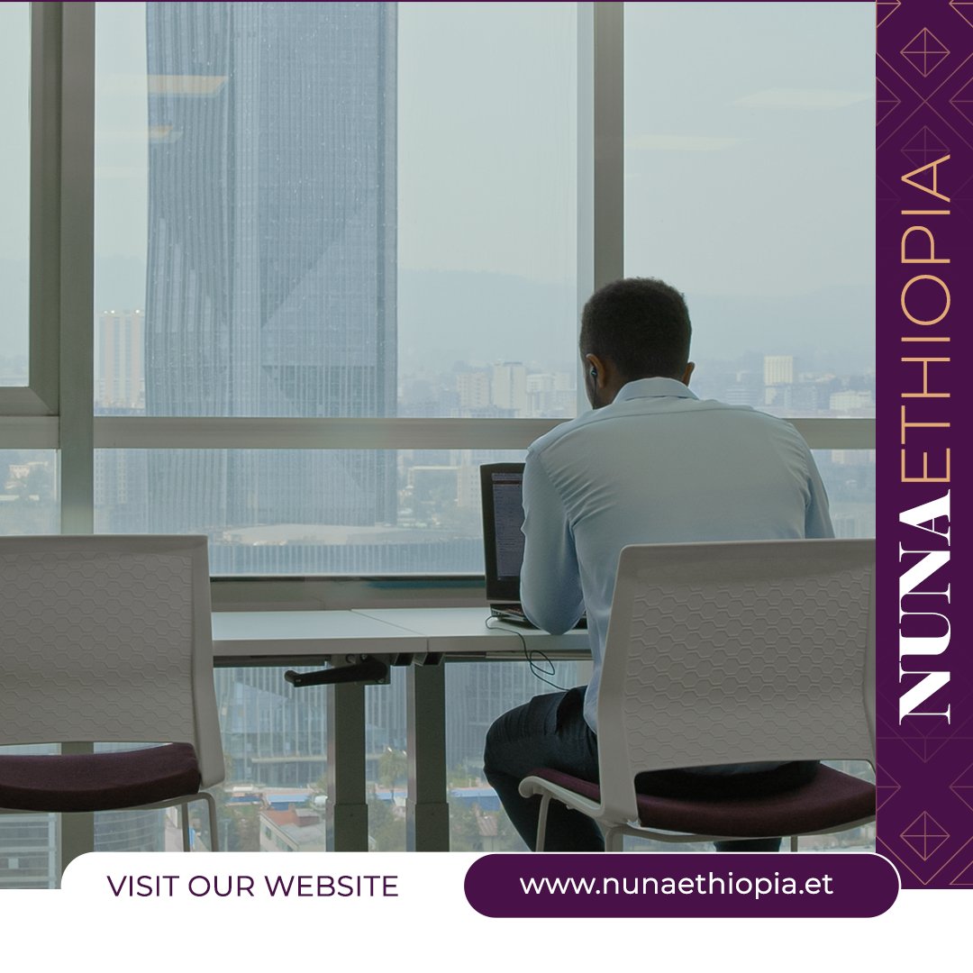 When you have a high-rise chair and a high-rise view, work becomes a high-rise joy!

#NunaEthiopia #TrainingHub #WorkingSpace #AddisAbaba #HighRiseLife #LivingTheDream #CoWorkingSpace #digitalnomad  #workfromanywhere