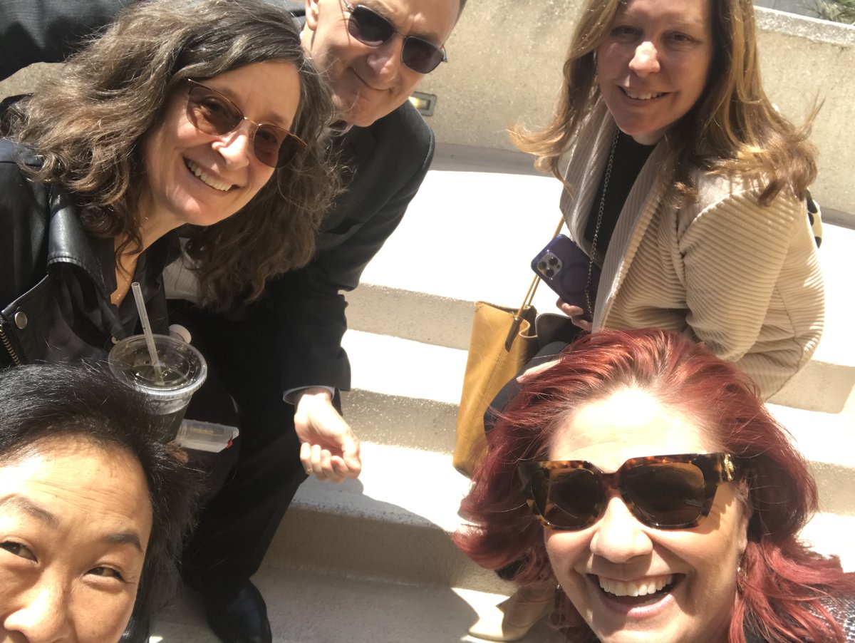 CSULB deans on steps...