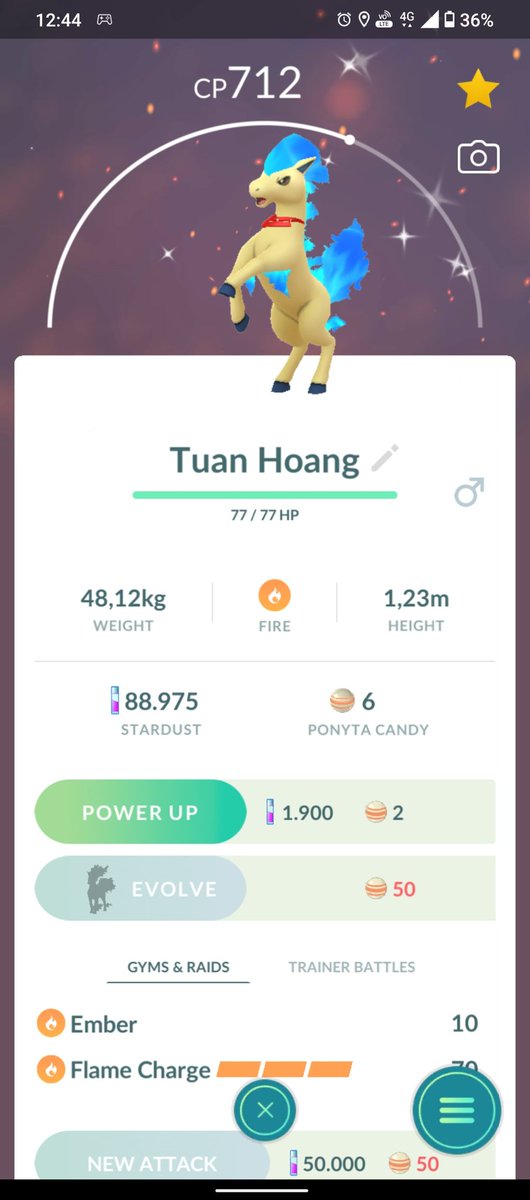 TuanPOGO's tweet photo. 🔥 For sell shiny Ponyta wearing a Candela-themed accessory. Very rare!

✓ DM me for more details! https://t.co/xIxZXteg5O