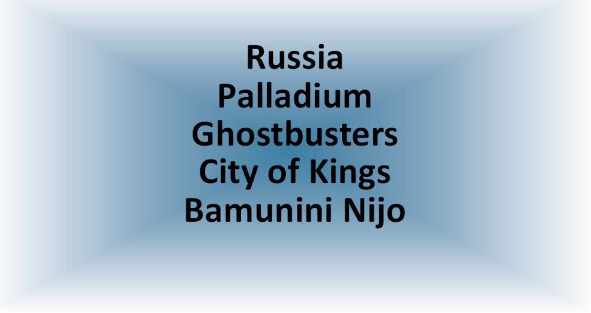 Know your Zim-Afri- World with zwe30Seconds. Today's cards :
'Ghostbusters' is a 1984 American supernatural comedy film directed by Ivan Reitman and written by Dan Aykroyd and Harold Ramis. The movie follows a group of parapsychologists who start a business to catch ghosts