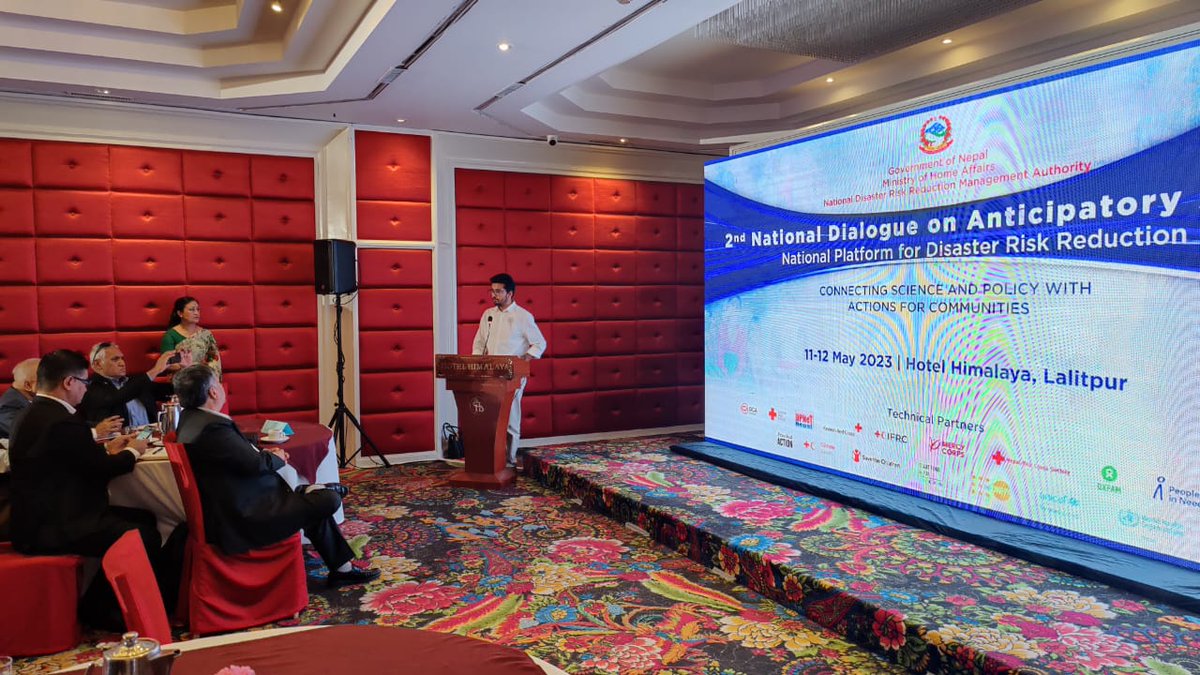 NDRRMA_Nepal's tweet photo. Second national dialogue on Anticipatory Action begins with the theme of connecting science and policy with actions for communities here at Kupondole, Lalitpur. You can also join us live at our facebook page. #AnticipatoryAction
https://t.co/iVZejXFgaS https://t.co/JJEJbXEf9k
