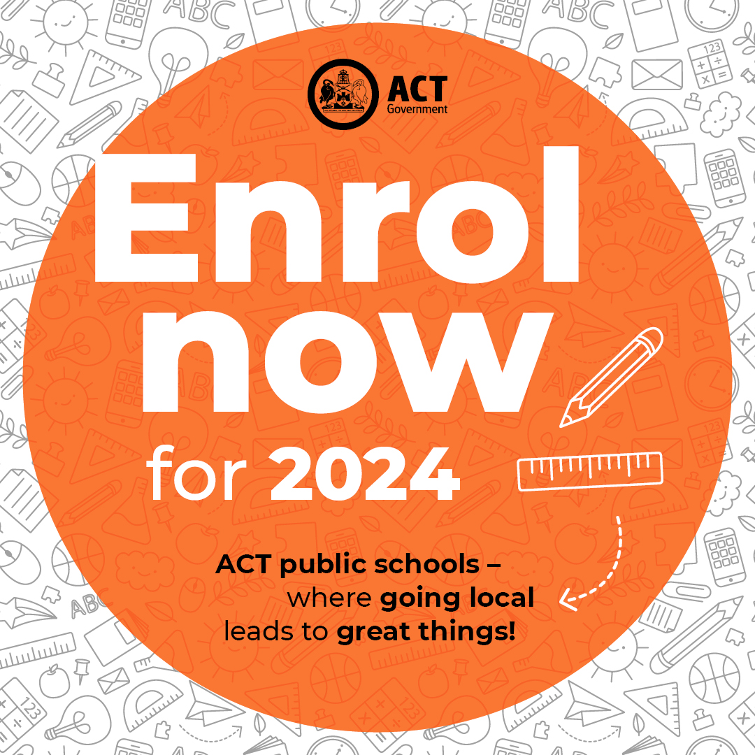 Do you have a child starting preschool next year? 

All four-year-old children in the ACT can access 15 hours per week of free public preschool.

Find out what you need to do to enrol your child in our high-quality early childhood education at bit.ly/3Zqhoj9