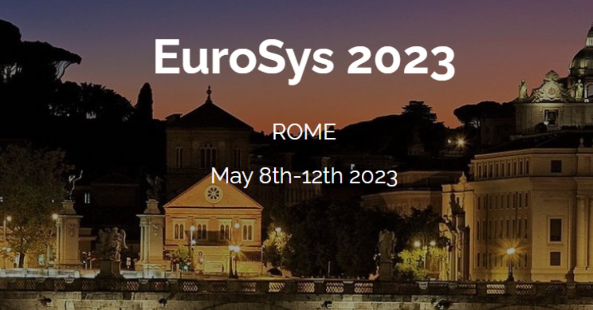 Redbelly Network (@redbellynetwork) on Twitter photo EuroSys 2023 is happening right now in Rome! Our Founder and CTO <a href="/vincentgramoli/">Vincent Gramoli</a> is there presenting his co-authored Paper, "Diablo: A Benchmark Suite for Blockchains" which is an accepted paper at the Conference. You can read it on our Research page: l.redbelly.network/3HZYl9F EuroSys 2023 is happening right now in Rome! Our Founder and CTO <a href="/vincentgramoli/">Vincent Gramoli</a> is there presenting his co-authored Paper, "Diablo: A Benchmark Suite for Blockchains" which is an accepted paper at the Conference. You can read it on our Research page: l.redbelly.network/3HZYl9F