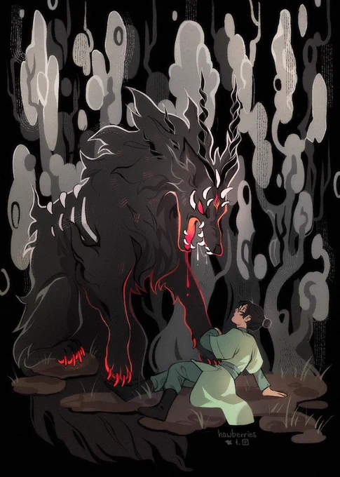 [svsss]  My final piece for , in which Shen Yuan discovers A Creature     #BQRMB2023