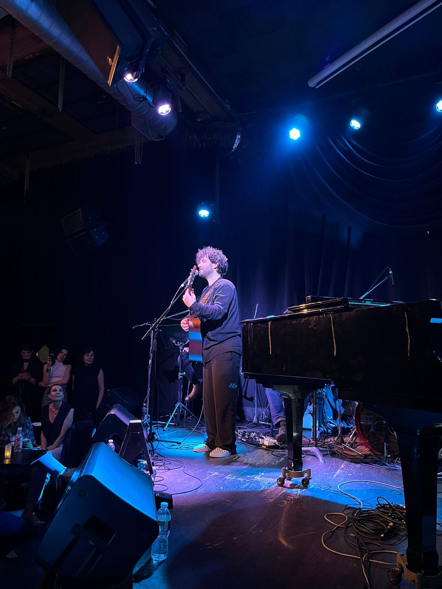 HoxhaFer's tweet photo. What #NYC, #DROM &amp; #Albania might have in common at an evening in May, in New York? An unforgettable moment, with exquisite #Albanian music, performed admirably by an original singer, author &amp; composer, brought with brio &amp; humor, by the very one, Vlashent Sata. 

A delice! Merci. https://t.co/SYcJHiogIX