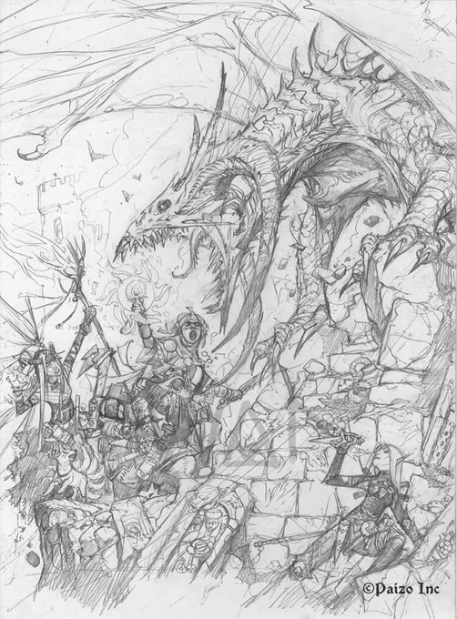 Pathfinder Player Core-book Cover by Wayne Reynolds