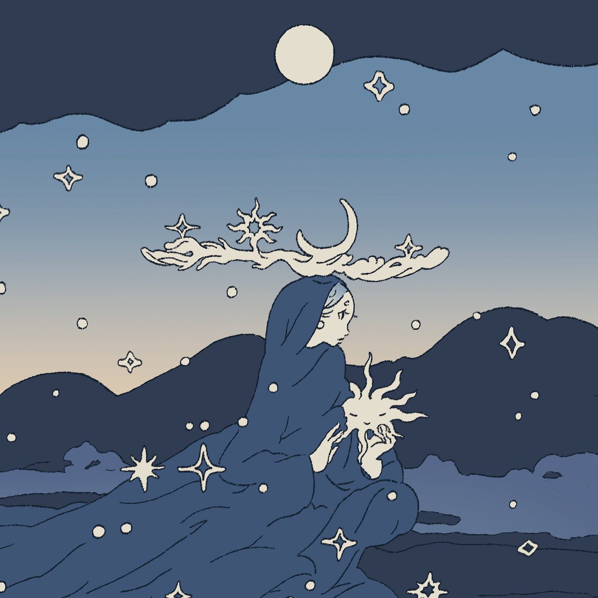 「qrt with your blue art 」|hisuian goodra’s shellのイラスト