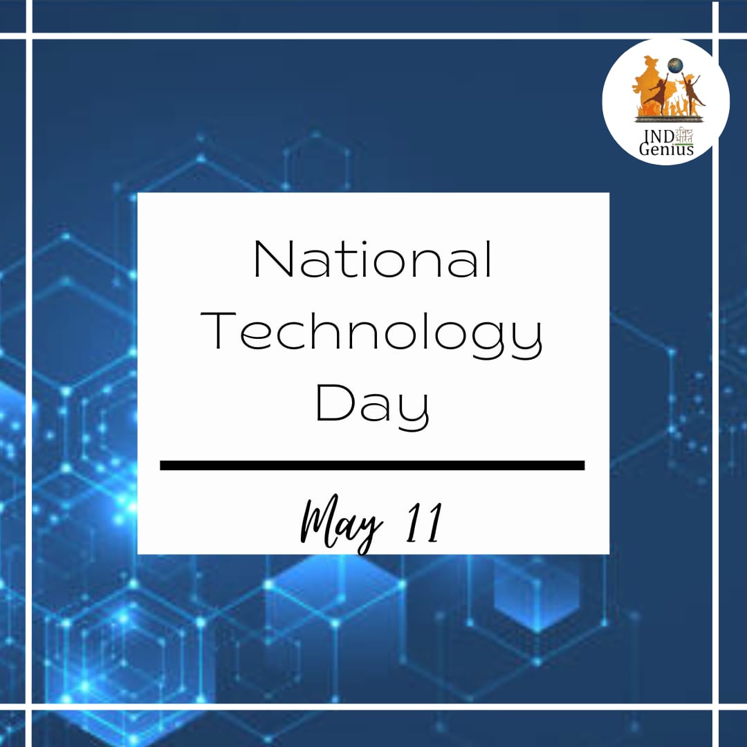 INDGeniusOrg's tweet photo. Greetings to all,
INDGenius wishes you a happy National Technology Day!⚡
In India, it holds historical significance and is celebrated to commemorate the achievements and advancements. Marks the successful nuclear tests conducted by India in 1998.
#INDGenius #Technology #India https://t.co/3W4dmST8AF