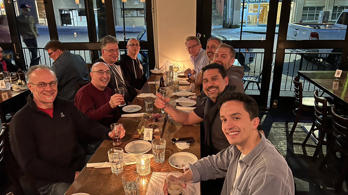 Alex Tarpinian (@tarpinian) on Twitter photo Fun evening with the teamπ <a href="/maximilien/">dr.max</a> <a href="/lehors/">Arnaud J Le Hors @lehors@w3c.social</a> <a href="/rafvasq/">Rafael Vasquez</a> @psschwei <a href="/mhickeybot/">Martin Hickey</a> <a href="/joe_sepi/">joe_sepi π</a> <a href="/jeffborek/">Jeffrey Borek πΊπ¦</a> <a href="/bradtopol/">Brad Topol</a> #OSSNA Fun evening with the teamπ <a href="/maximilien/">dr.max</a> <a href="/lehors/">Arnaud J Le Hors @lehors@w3c.social</a> <a href="/rafvasq/">Rafael Vasquez</a> @psschwei <a href="/mhickeybot/">Martin Hickey</a> <a href="/joe_sepi/">joe_sepi π</a> <a href="/jeffborek/">Jeffrey Borek πΊπ¦</a> <a href="/bradtopol/">Brad Topol</a> #OSSNA