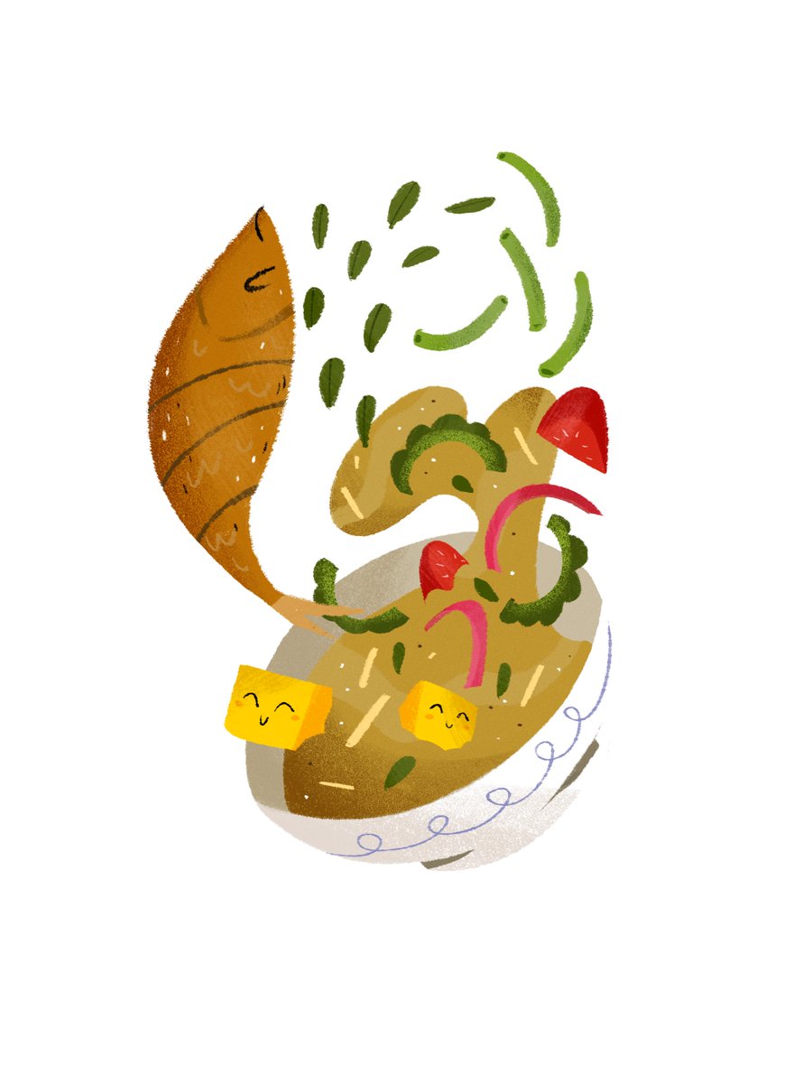 「Is there a month-long food illustration 」|emil 🍳のイラスト
