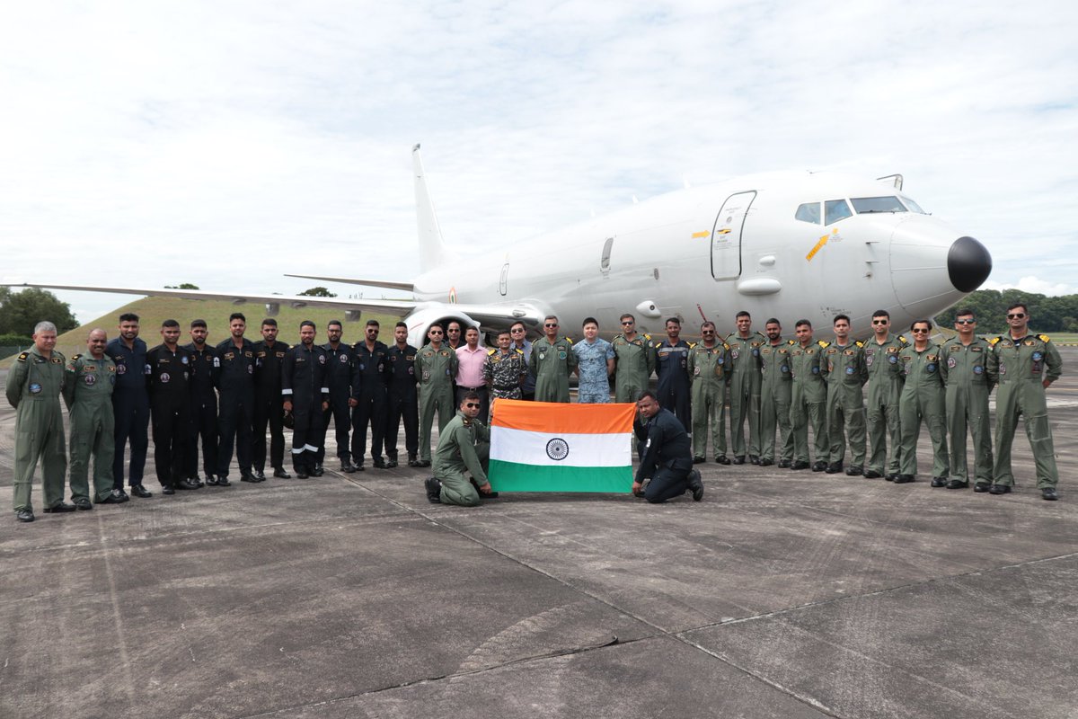 The Maiden #ASEAN-India Maritime Exercise (AIME) was successfully culminated in the #SouthChinaSea on 8th May. 🇮🇳⚓️

Indian Navy's #INSDelhi & #INSSatpura along with P8I Poseidon participated. Approx 1400 personnel manning 9 ships participated in the Naval Exercise.