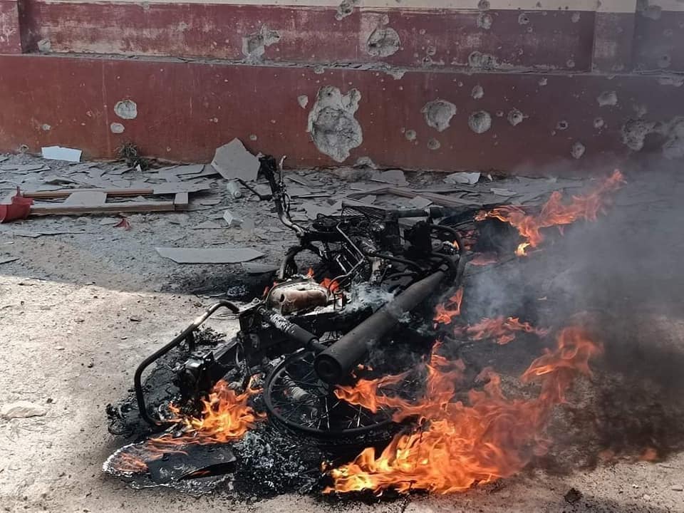 JusticeMyanmar's tweet photo. Reminder 🚨 The war criminal in charge of Myanmar Air Force responsible for #Pazigyi attack in Sagaing &amp; countless other airstrikes in #Myanmar is leading the ASEAN Air Chiefs Conference 👉🏽 https://t.co/sZ6n6REmN6

#ASEAN must end its complicity &amp; STOP emboldening #WarCriminals! https://t.co/OWZY3ClXSB