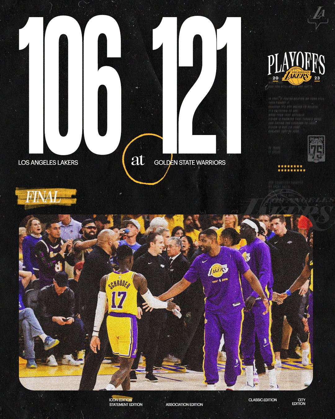 Los Angeles Lakers on Twitter: May 12th, 2023: Austin sends the Lakers  into halftime of their Game 6 win vs Golden State in style. He would finish  the 2023 NBA Playoffs averaging