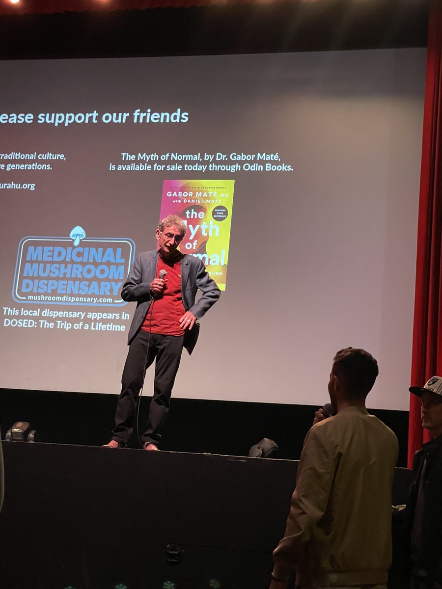 drshimikang's tweet photo. Grateful to hear the wisdom of @DrGaborMate &amp; watch the insightful &amp; powerful @DosedMovie 🙏🏽 #mythofnormal #dosedmovie https://t.co/azROQ7xGWj