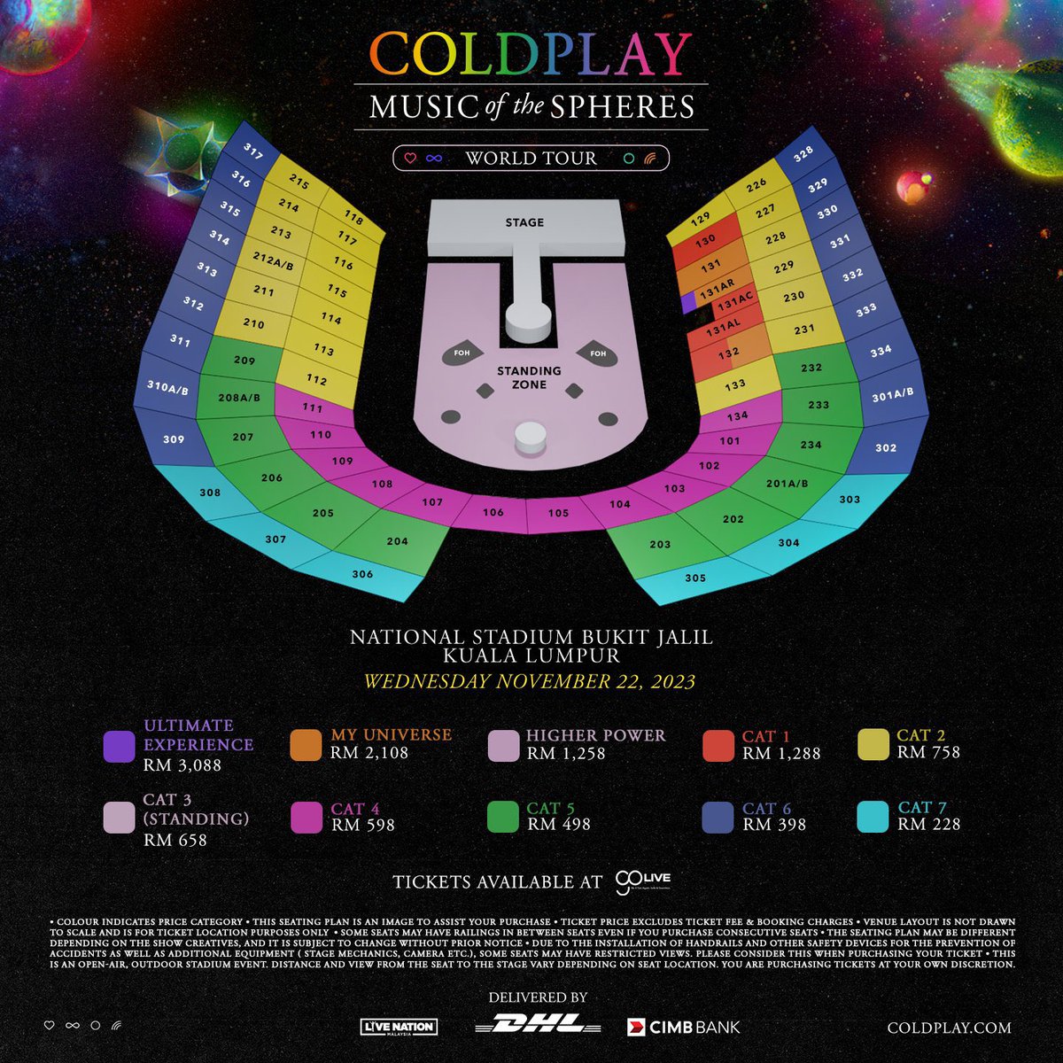 shuurang's tweet photo. Will start accepting slots tonight ! Please do not dm me now as i wont entertain any early booking request . 

SC - 
PRESALE : RM 70/tix
GENERAL : RM 60/tix 
Service charge are fully refunded. 

My slots for both presale and general are limited! 

#COLDPLAYinKL #COLDPLAYinMY https://t.co/bRLLDLJMR2