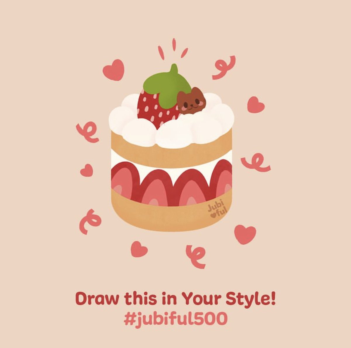 oversleptstudio's tweet photo. wanted to post some of my art more often so here's my version of @jubiful's DTIYS challenge! 🍓🍰 https://t.co/DAy3Mk1ga0