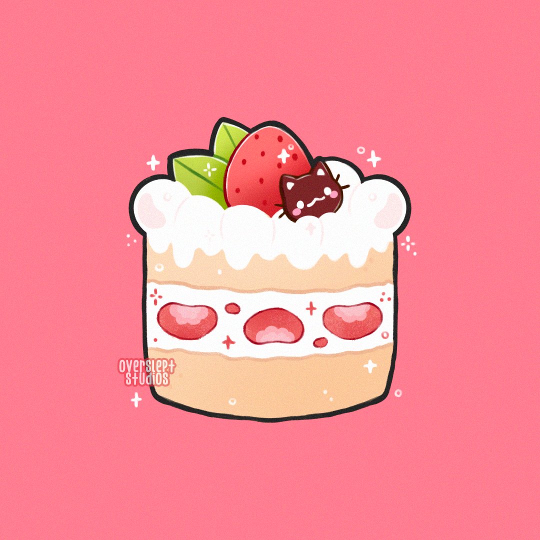 oversleptstudio's tweet photo. wanted to post some of my art more often so here's my version of @jubiful's DTIYS challenge! 🍓🍰 https://t.co/DAy3Mk1ga0