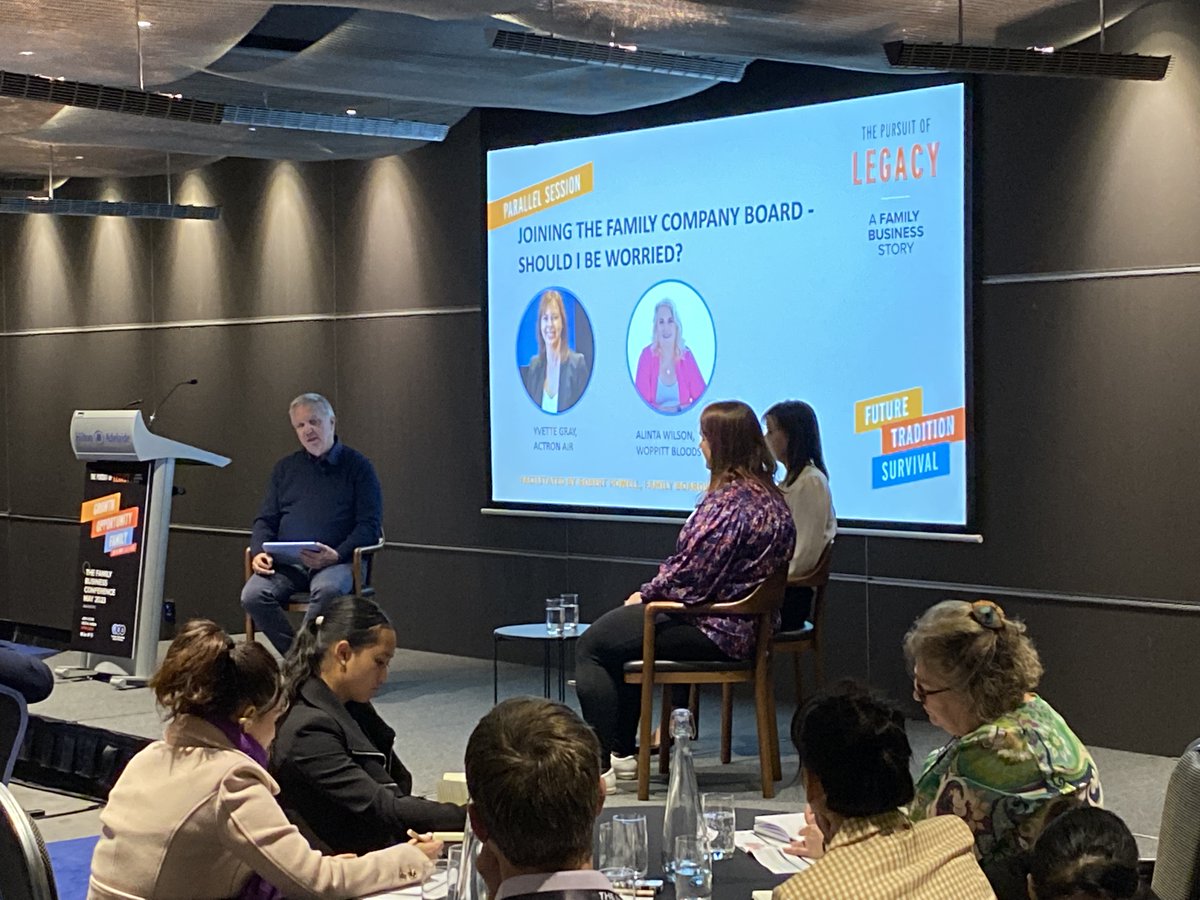 Loved this afternoon’s panel session facilitated by Robert Powell. Rob and his guests shared sorts of competencies and personal attributes that will stand a director in good stead and help them add value to a Board and business. #FBA #familybusiness
