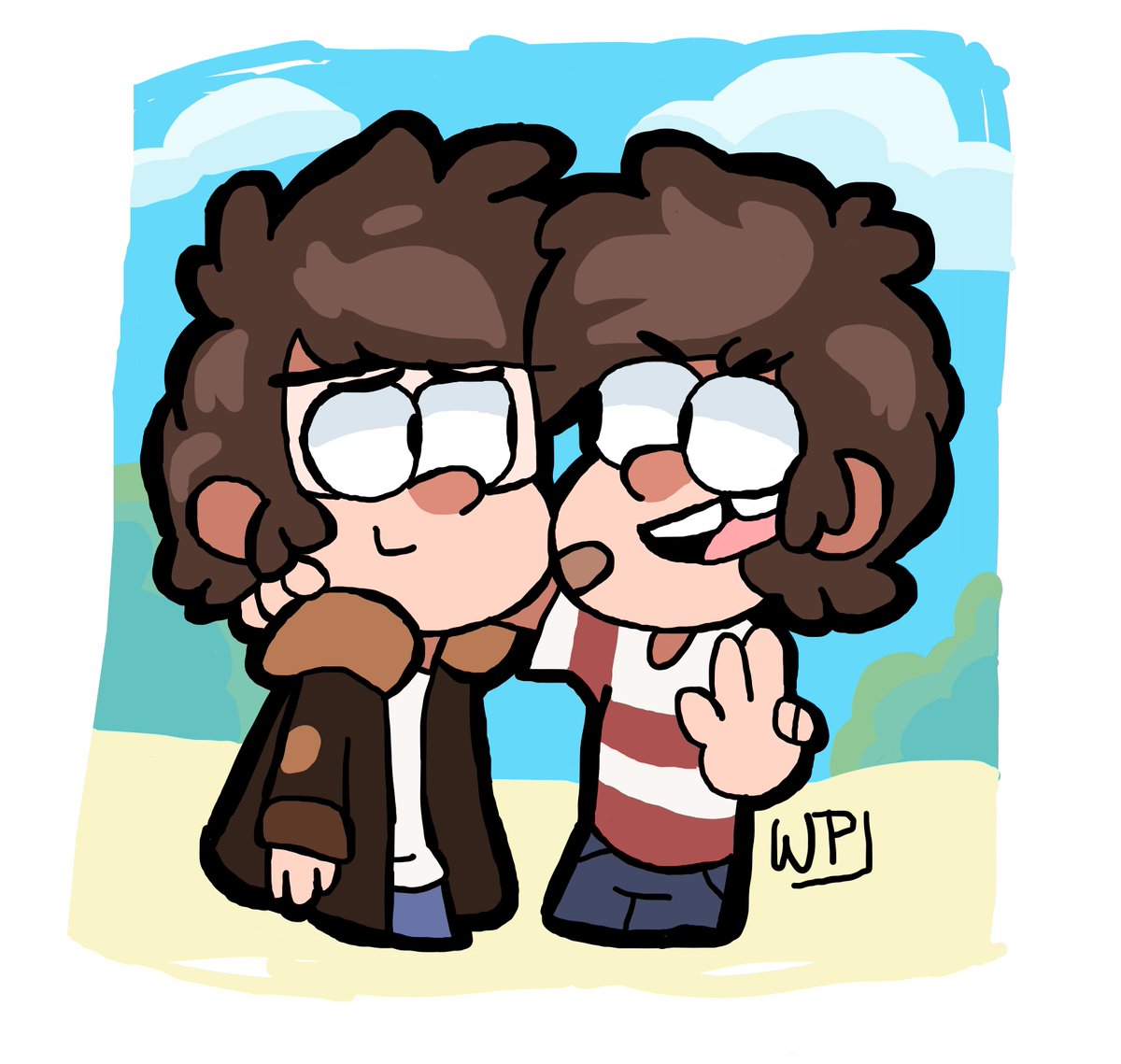 Stan and Ford version to match 🌊☀️
Also the first time I drew Stan and Ford together :P
#GravityFalls #gravityfallsfanart #StanleyPines #StanfordPines