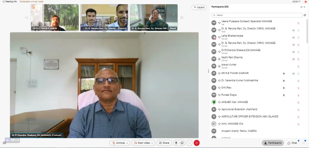ManageHyd's tweet photo. #MANAGE #KGLectureSeries23 on #NutritionSensitive Ag by Dr Lalita Bhattacharjee #FAO. DG-MANAGE Dr P Chandra Shekara stressed imp in sustainable dev. 85 professionals attended #AgriculturalExtension @AgriGoI @MediaCellMANAGE @chandraagri @SecyAgriGoI @Sampraveen0406 @likhi_dr https://t.co/EOpuBSIBC0