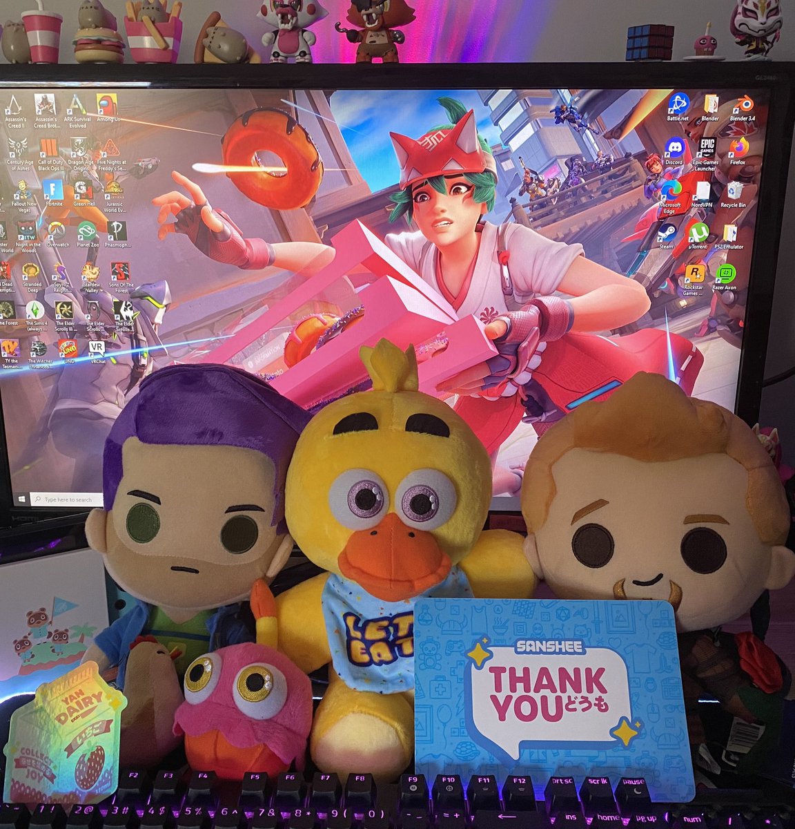 ToffyNaNa's tweet photo. My beloveds 😭

There’s still so much more stuff I want to buy from @TeamSanshee but the boss wouldn’t approve as of right now 😬

#DragonAge #FNAF #StardewValley #collectjoy #Sanshee #Shane #Chica #Alistair #ALISTAIRMYKING https://t.co/6eXxVD0A55
