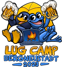 lugcamp.de 
Linux User Group Camp 2023
18. Mai bis 21. Mai, Schullandheim Veste Nyestadt, Bergneustadt #lugcamp #bluefrogs