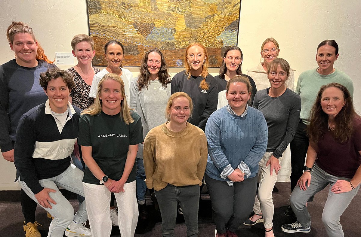 theAIS's tweet photo. #AISaccelerate | What an amazing opening to the 2023 AIS Accelerate Program with 14 alumni athletes connecting through a weekend of learning and sharing.
🔗 Meet the Alumni https://t.co/Jsd19I4wZs
#theAIS #WomenInSport https://t.co/WQ8vYM1hSQ