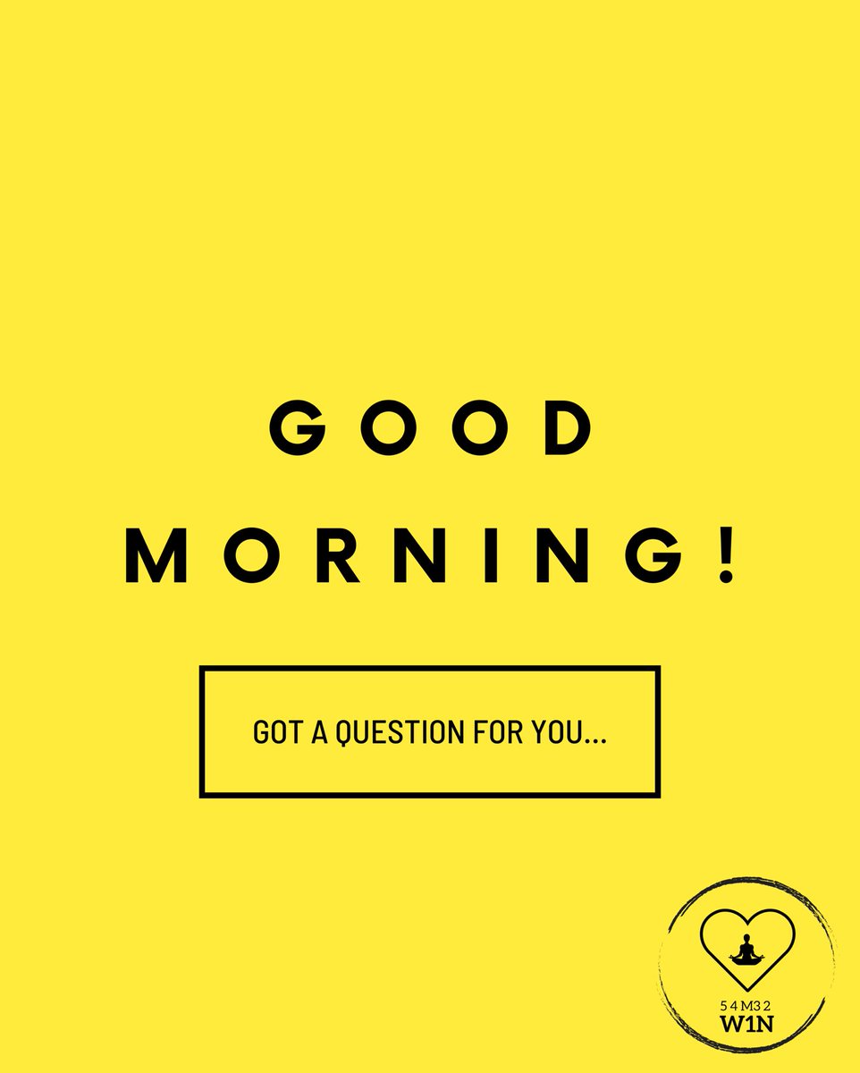 5towintheday's tweet image. Got a question for you…❔ 

#5towintheday #morningroutine☀️ #habitstowinyourday #dosomethingforyou #fuelthemind #fuelthebody #raiseyourvibration #hydrate #stretch #workout #freshair🍃 #journal #gratitudes #getcreative  #gainfocus

And lets go WIN THE F**KING DAY! 👊🏻