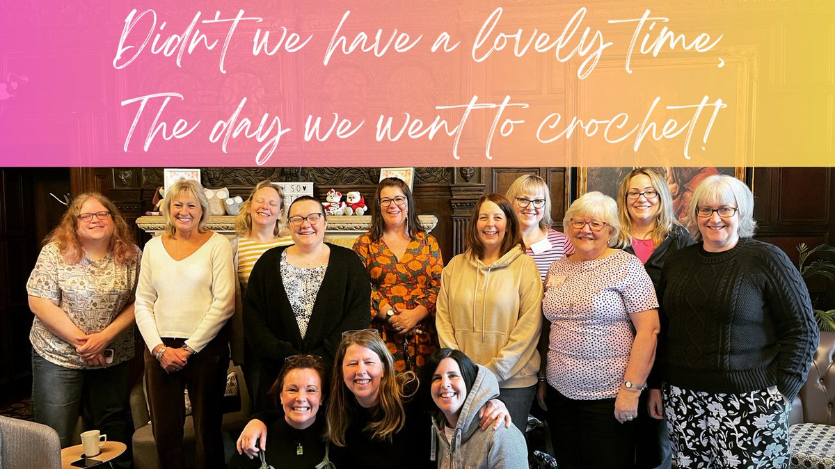 OhSoPrettyAC's tweet photo. "Oh we laughed, and we crocheted...and we laughed some more!"

Join us for a day of yarn, hooks, and creativity at our upcoming Crochet Day Retreat! 
@crewehallcheshire
#crochetretreat #luxurycrochetretreat #wellnessretreat #crochet #loveofcrochet #lovetocrochet #retreat https://t.co/URpSirtIqS