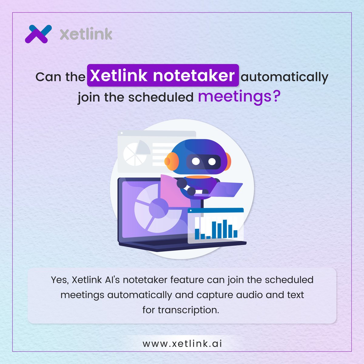 Xetlink_tech's tweet photo. Automatically transcribe the meeting's audio and text with Xetlink AI's notetaker feature📝

The real-time speech-to-speech and speech-to-text translation capabilities create a transcript accurately, even when participants speak different languages✅
#aitechnology #xetlink https://t.co/RWE1FZBkPS