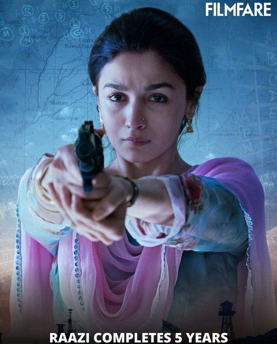 #Raazi starring #AliaBhatt, #VickyKaushal, #JaideepAhlawat, #RajitKapur and others completes 5 years since its release.🎬❤️

Let us know your thoughts on the film in the comments below -