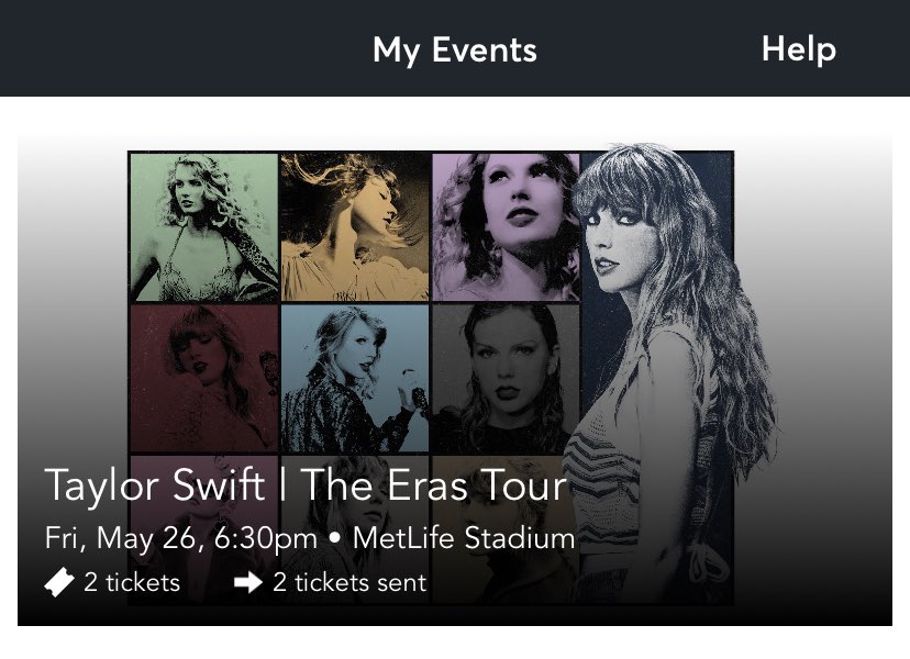 eras1989swift's tweet photo. Sharing the update here as well. These tickets have officially been SOLD to a fellow Swiftie who is super excited about the concert. Thank you to everyone who reached out 💜 https://t.co/RcoKRyiUYD