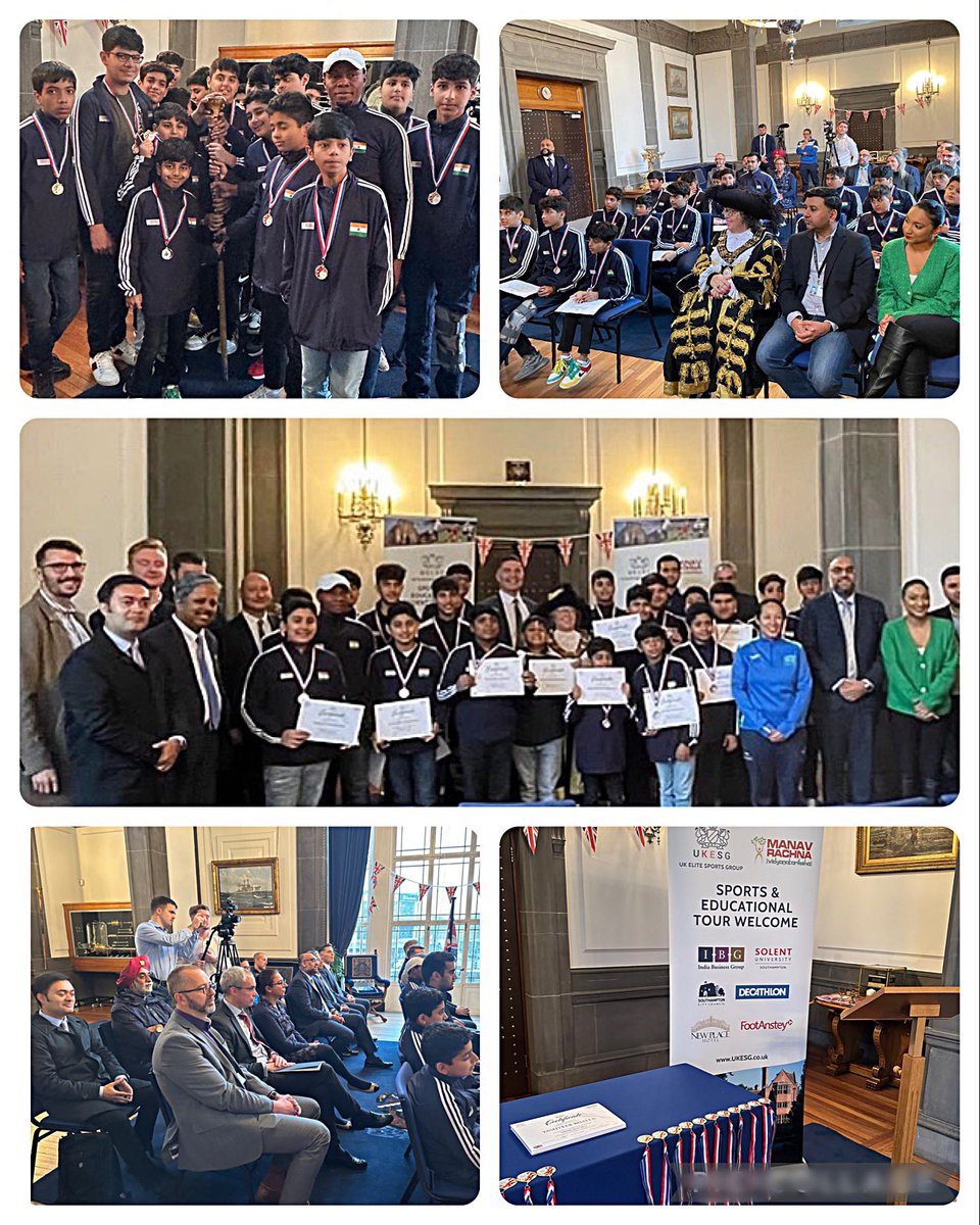 #ThrowBackThursday 

#UKESG were delighted to host our tour group from @manav_rachna #sports #academy at the iconic @SouthamptonCC’s @TheSotonMayor’s #Parlour. 

📢 #WatchThisSpace for upcoming tour announcement… 

🇬🇧🇮🇳 #ForceForGood #LivingBridge #Sports #KnowledgeExchange