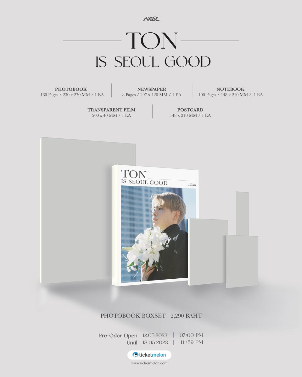 For the first time ever Ton 'Fan sign' and 'His Photo book' with super exclusive photos from Seoul, Korea taken by Korea photographer!. An exclusive opportunity awaits you to secure.Pre-order starts on 12.05.2023(7PM TH TIME)-18.05.2023(11.59PM TH TIME) Only one round. #mytonsrn