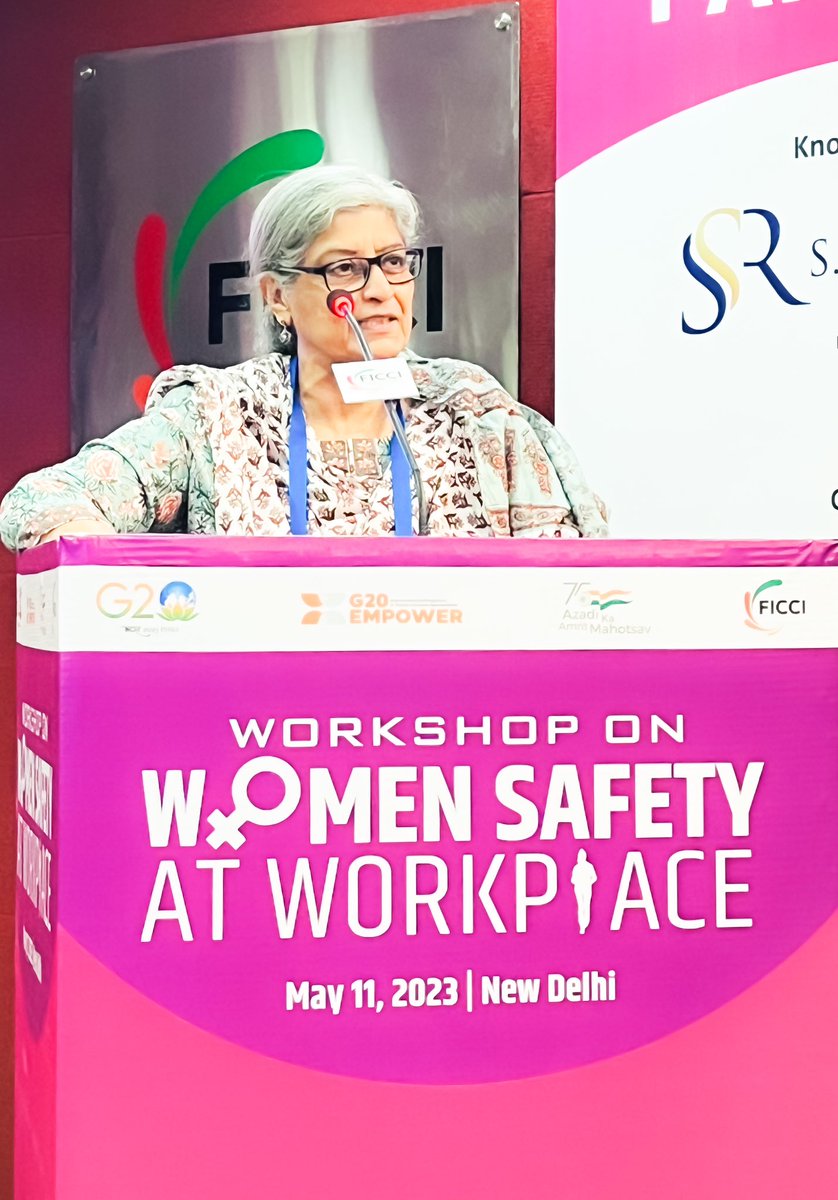 Sexual harassment does not have one dimension; it's a multi-layered issue, says Ms Sutapa Sanyal, Former Director General, <a href="/Uppolice/">UP POLICE</a> #G20EMPOWER #WOMEN. 

#POSH Act is a great tool, not just to improve the index of an organisation but also for its branding, she added later.