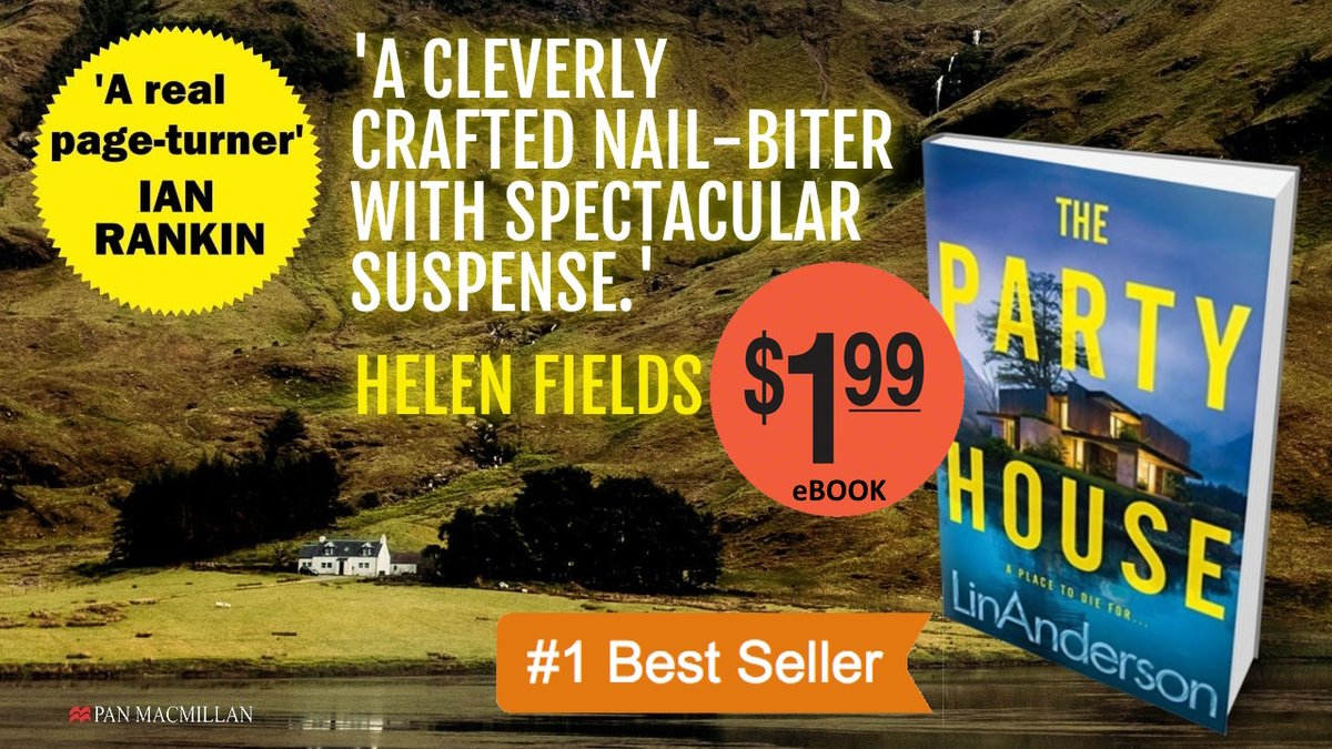 😍USA Kindle Deal😍 $1.99 - THE PARTY HOUSE - 'Chock full of secrets, lies and duplicitous behaviour, pretty much spanning the whole cast, until eventually the whole shocking truth is laid bare.' amzn.to/427nkPS #CrimeFiction #Thriller #ThePartyHouse #LinAnderson