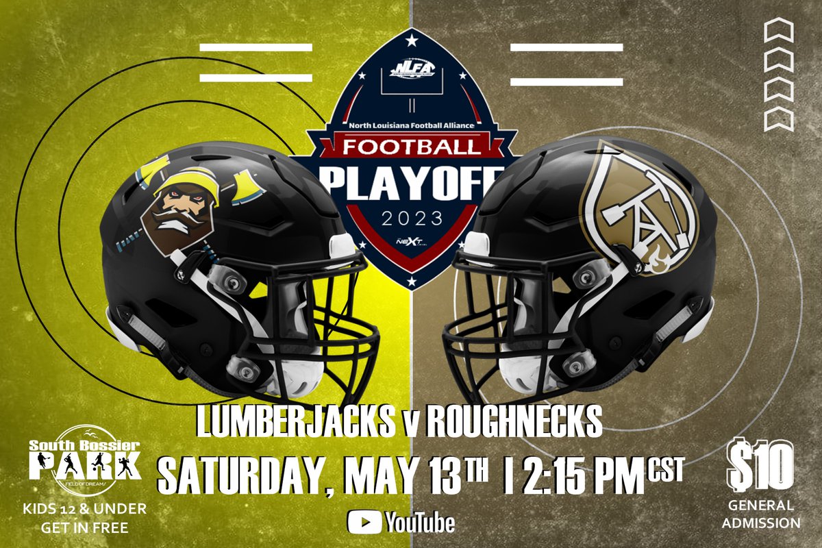 NLFAFootball1's tweet photo. The Lumberjacks will take on the Roughnecks in a Wild Card matchup with the winner punching their ticket to face the Bombers in the 2023 NLFA Championship game π
#NLFA2023 #ninemanfootball #NLFA2023Champpionship #TheNextLevelExperience https://t.co/diqQP0TjSX