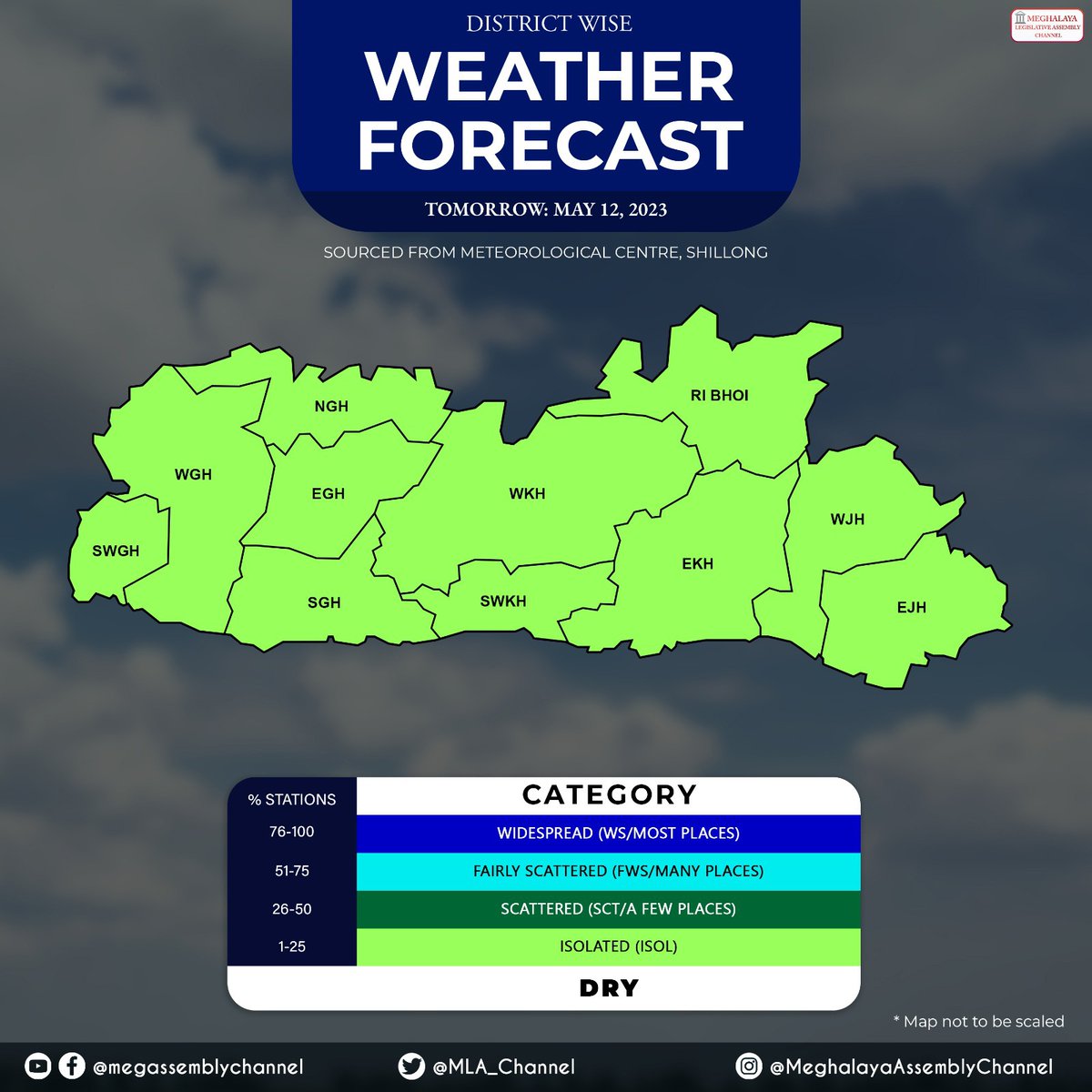 MLA_Channel's tweet photo. WEATHER FORECAST | MAY 12th 2023

@Indiametdept

#meghalayaassemblychannel #MLA #eleventhhouse #Meghalaya #shillong #policeBazar #Development #politics #news #dailynewsmeghalaya #weather #report #warning #forcast #May https://t.co/b1xhHCFlOf