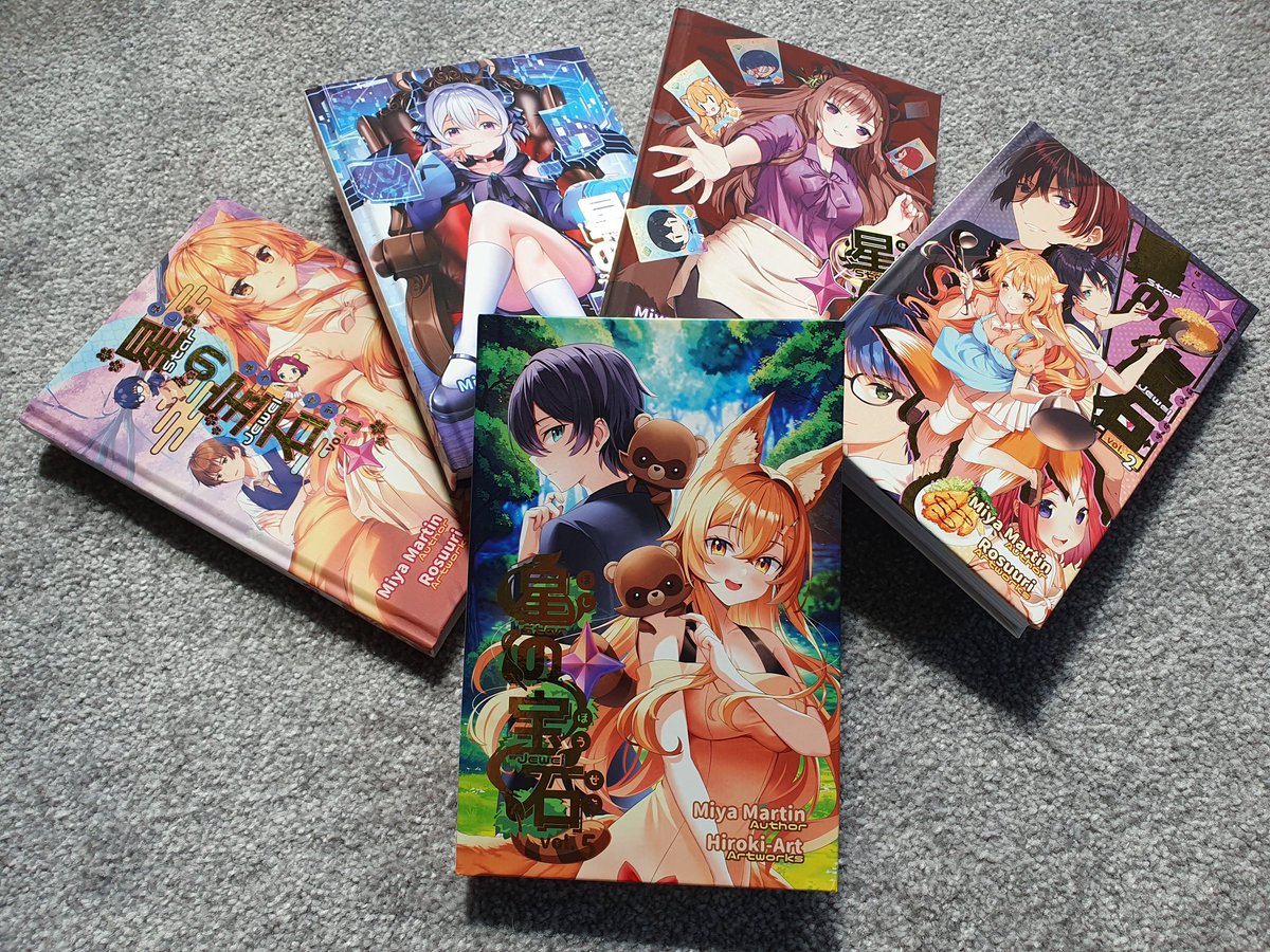 MiyaMartinMagic's tweet photo. Just got my hard copy of the latest volume of @HoshiNoHouseki and @hirokiart's cover art is so pretty 😍 https://t.co/p7vP6Sf8RI