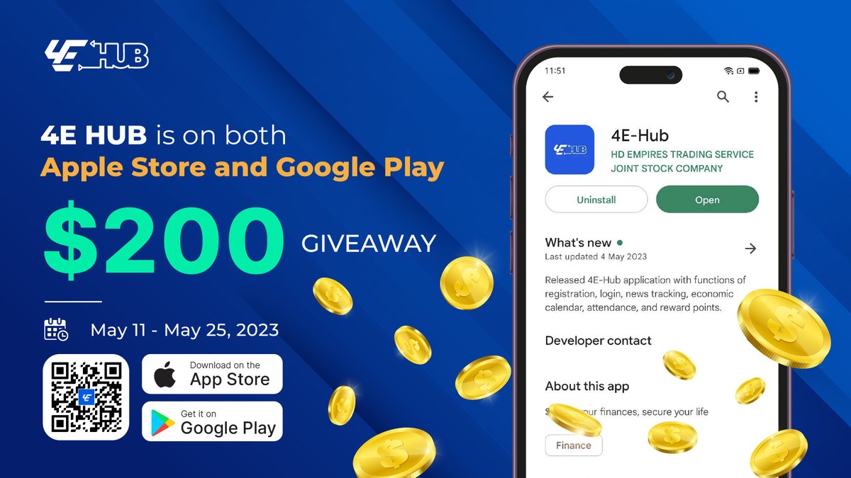 4ehub's tweet photo. 4E HUB - FIRST GIVEAWAY EVENT on @QuestN_com

🎁 Prizes: 200 USDT 
⏰ Period: May 11 - May 25, 2023
✅ Simple tasks here: https://t.co/phCYLNyzEK

#4EHUB #giveaway #airdrop #QuestN https://t.co/bPMxw0DD9U