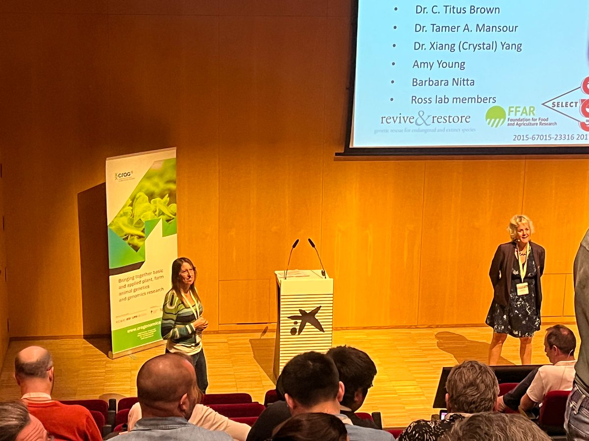 MartaCrag's tweet photo. Last day of this inspiring Genomics-assisted breeding for boosting crop and livestock improvement #BreedingConference23, talking about gene editing in livestock production with Alison van Eenennaam and understanding recombination for plant breeding with Pierre Sourdille https://t.co/pO6bM2UDi4