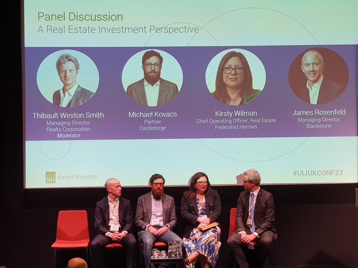 Kirsty Wilman from <a href="/FederatedHermes/">Federated Hermes, Inc.</a> '10 year old buildings are "old stock" now based on the deep/granular ESG requirements from investors on top of gov' <a href="/ULI_UK/">ULI UK</a> #uliukconf23